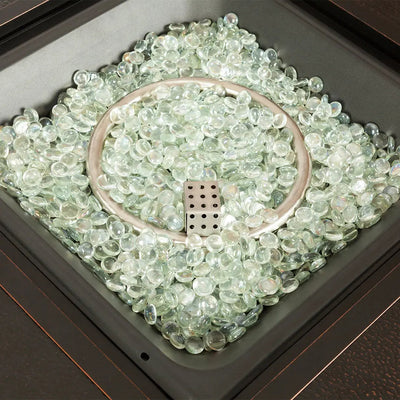 Armstrong 42" Square Basketweave Aluminum Convertible Gas Fire Pit Table by Fire Sense/Balkene Home - product image 3 for Resin Society