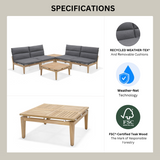 Arno Modular Side Chair Light or Dark - 2pc by LifestyleGarden US - product image 12 for Resin Society