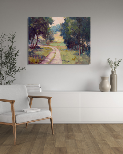 Around the Bend Artist Enhanced Canvas Print by John Beard Collection - product image 3 for Resin Society