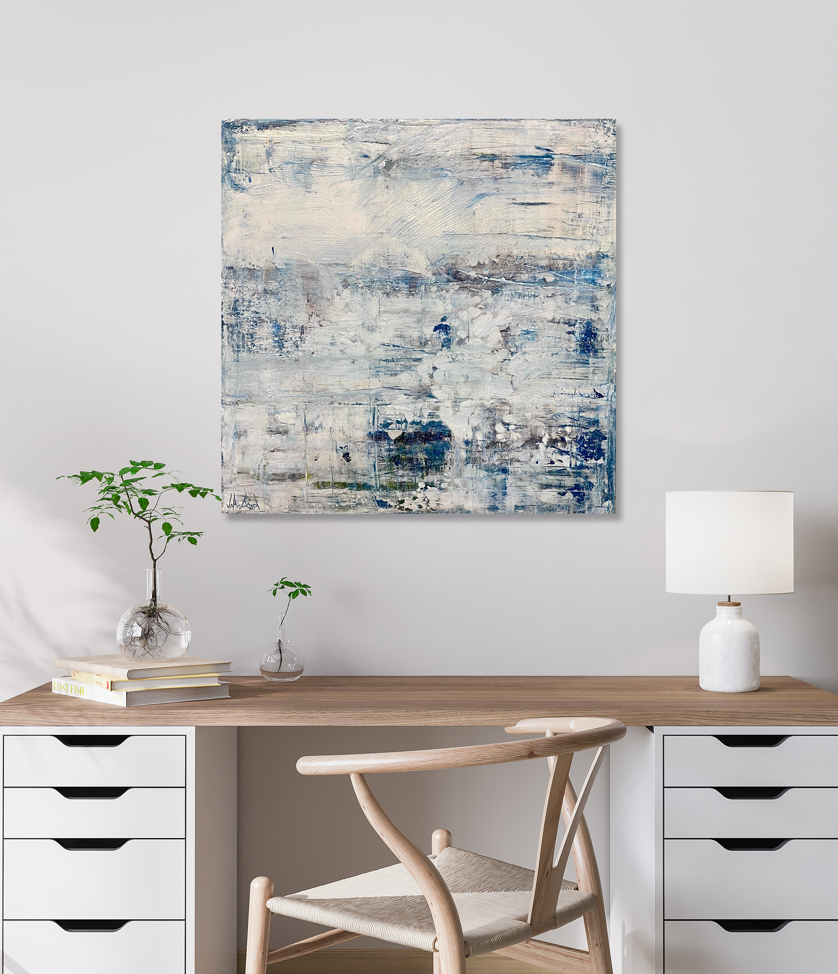 Arrow I 48x48 Artist Enhanced Canvas Print