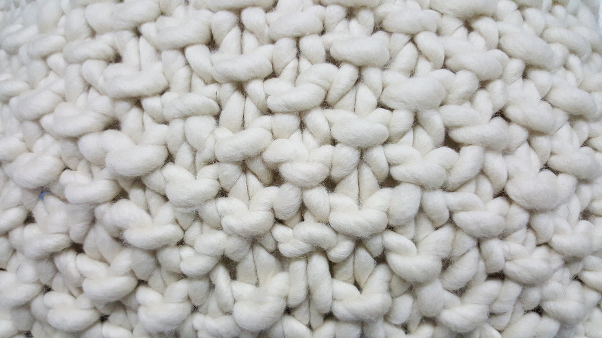 Arroz Chunky Wool Pillow by Homelosophy