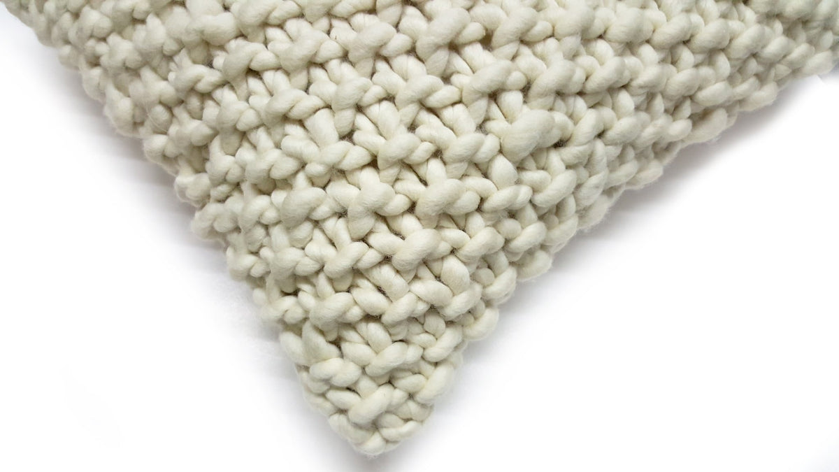 Arroz Chunky Wool Pillow by Homelosophy