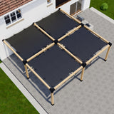 DIY Pergola Kit for an Attached Pergola With Canopies - Any Size Up to