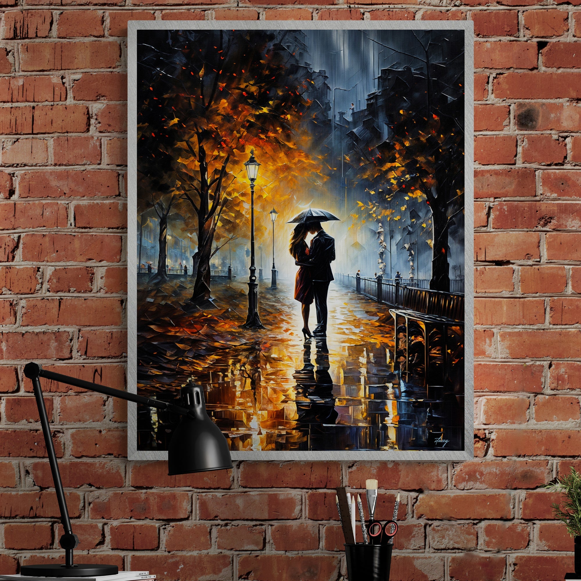 Canvas Print: "Autumn Embrace" by Tailored Canvases - main product image for Resin Society