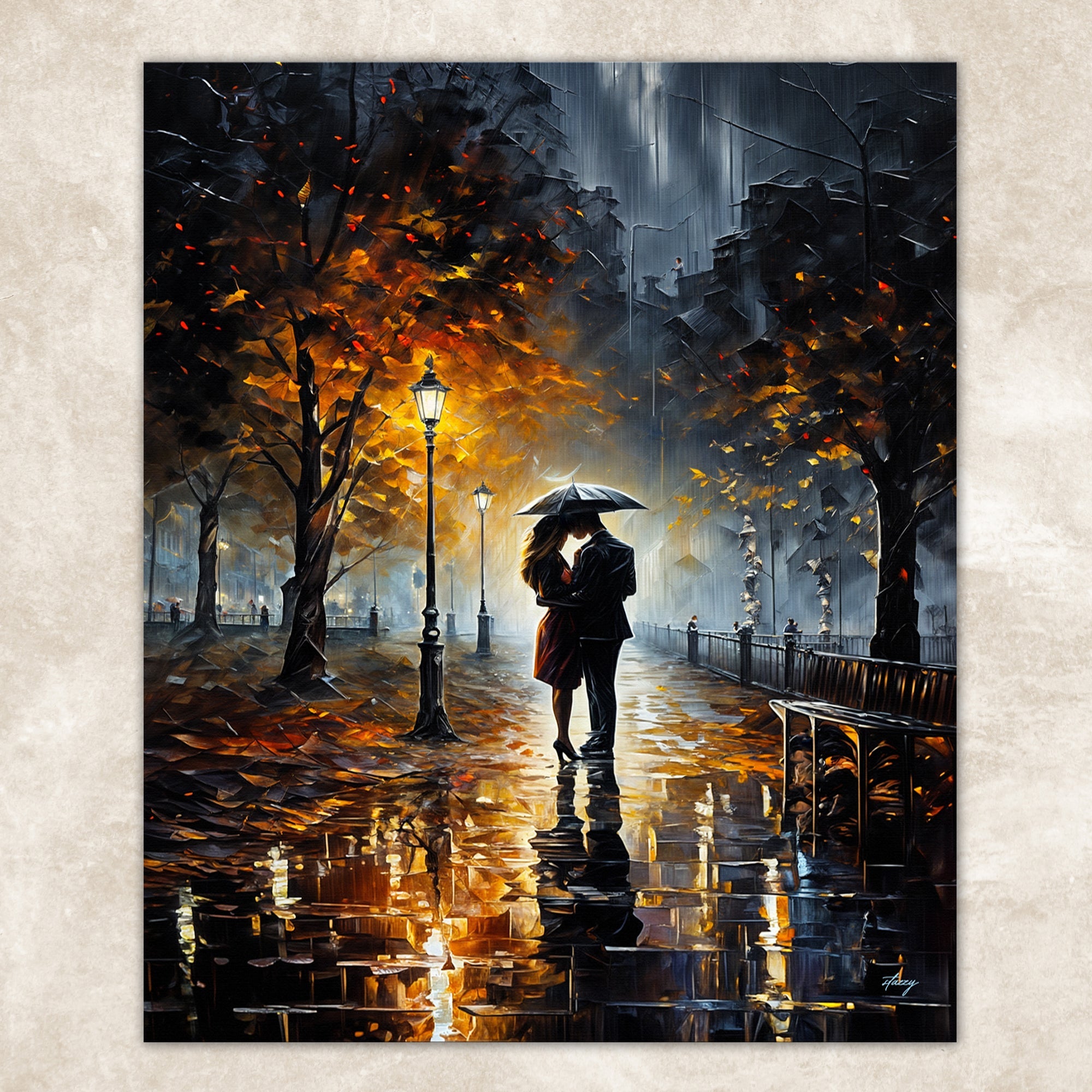 Canvas Print: "Autumn Embrace" by Tailored Canvases - product image 5 for Resin Society