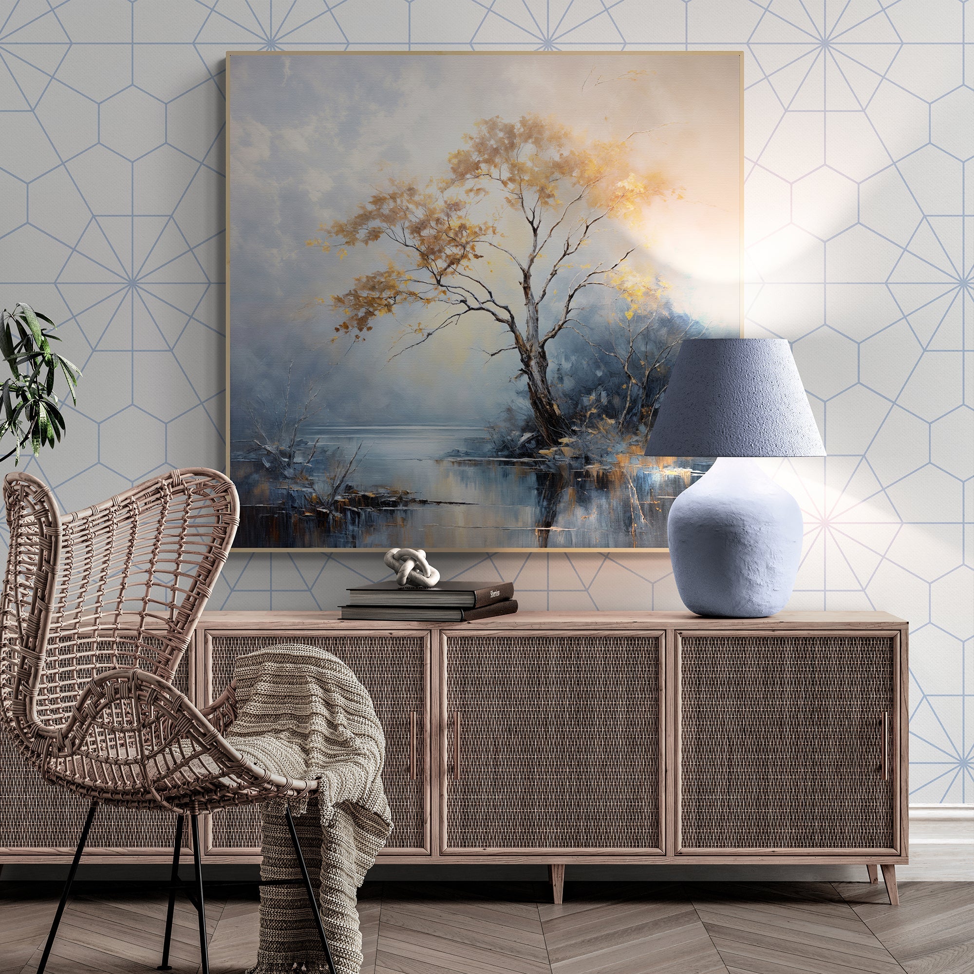 Canvas Print: "Autumnal Reflection" by Tailored Canvases - main product image for Resin Society