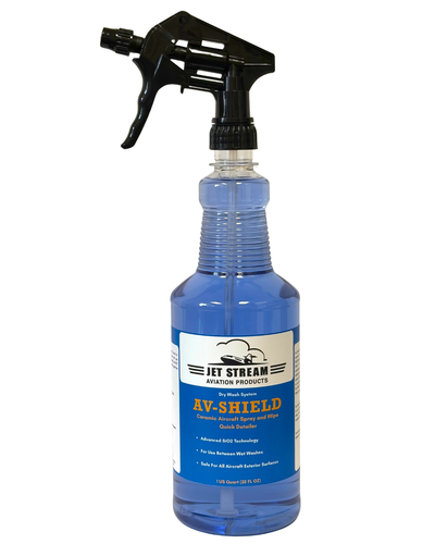 AV-Shield Ceramic Aircraft Spray & Wipe Quick Detailer bottles and containers in various sizes