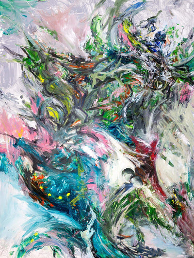 Aviary I Artist Enhanced Canvas Print by John Beard Collection - main product image for Resin Society