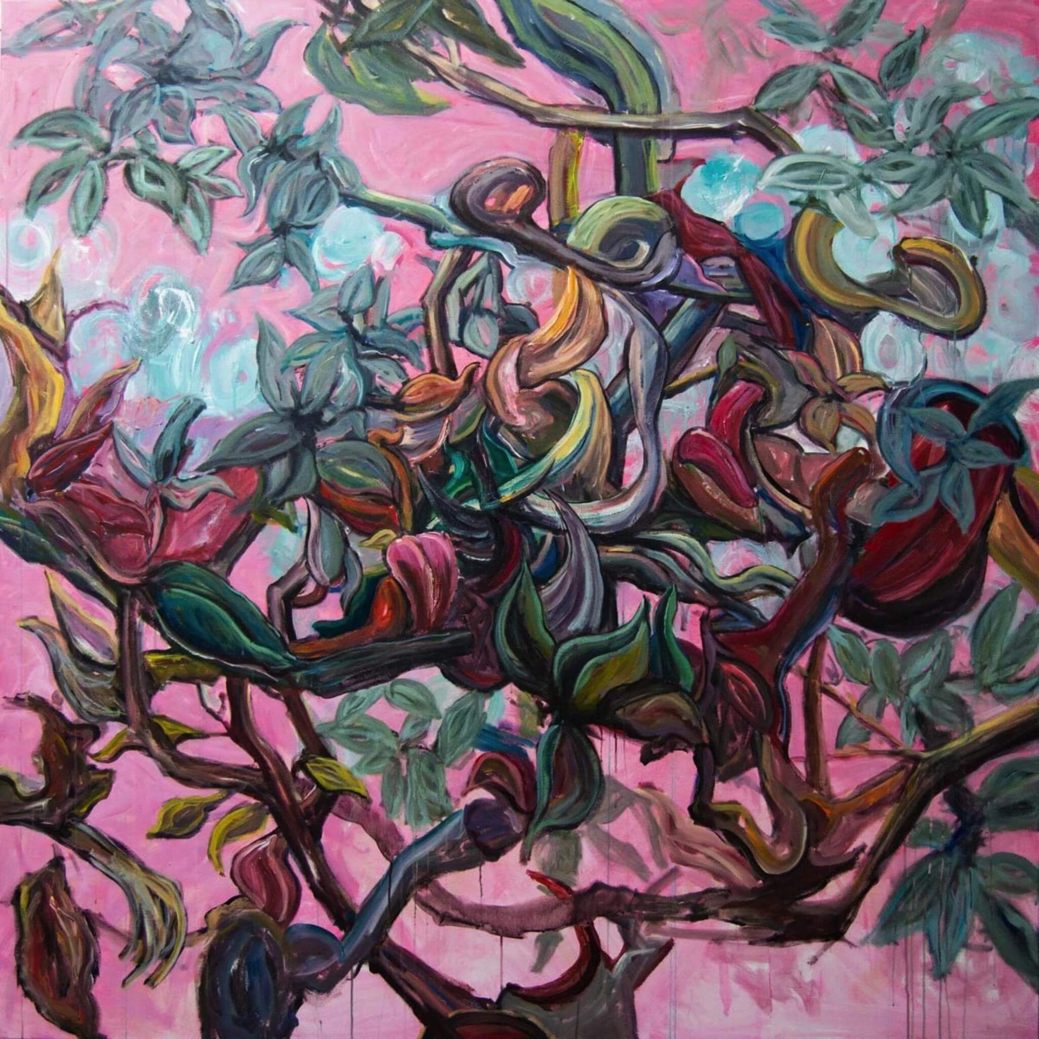 Aviary II Artist Enhanced Canvas Print by John Beard Collection - main product image for Resin Society