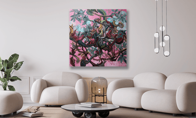 Aviary II Artist Enhanced Canvas Print by John Beard Collection - product image 2 for Resin Society