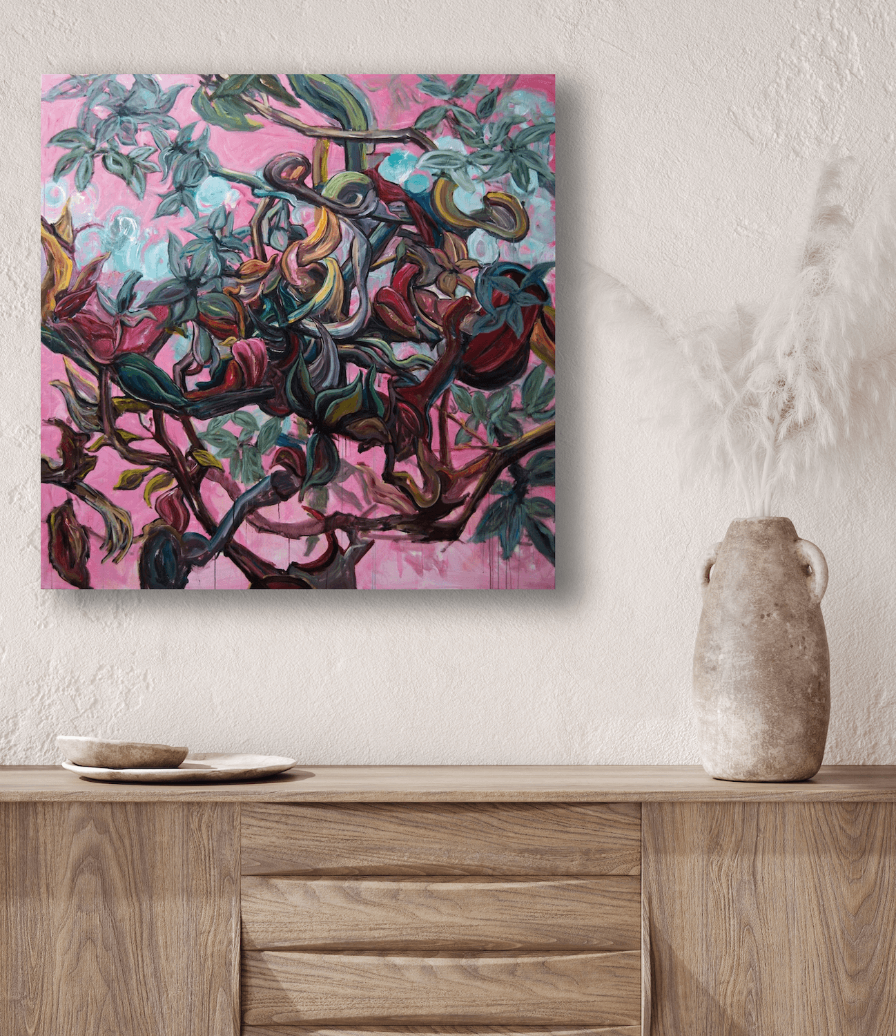 Aviary II Artist Enhanced Canvas Print by John Beard Collection - product image 4 for Resin Society