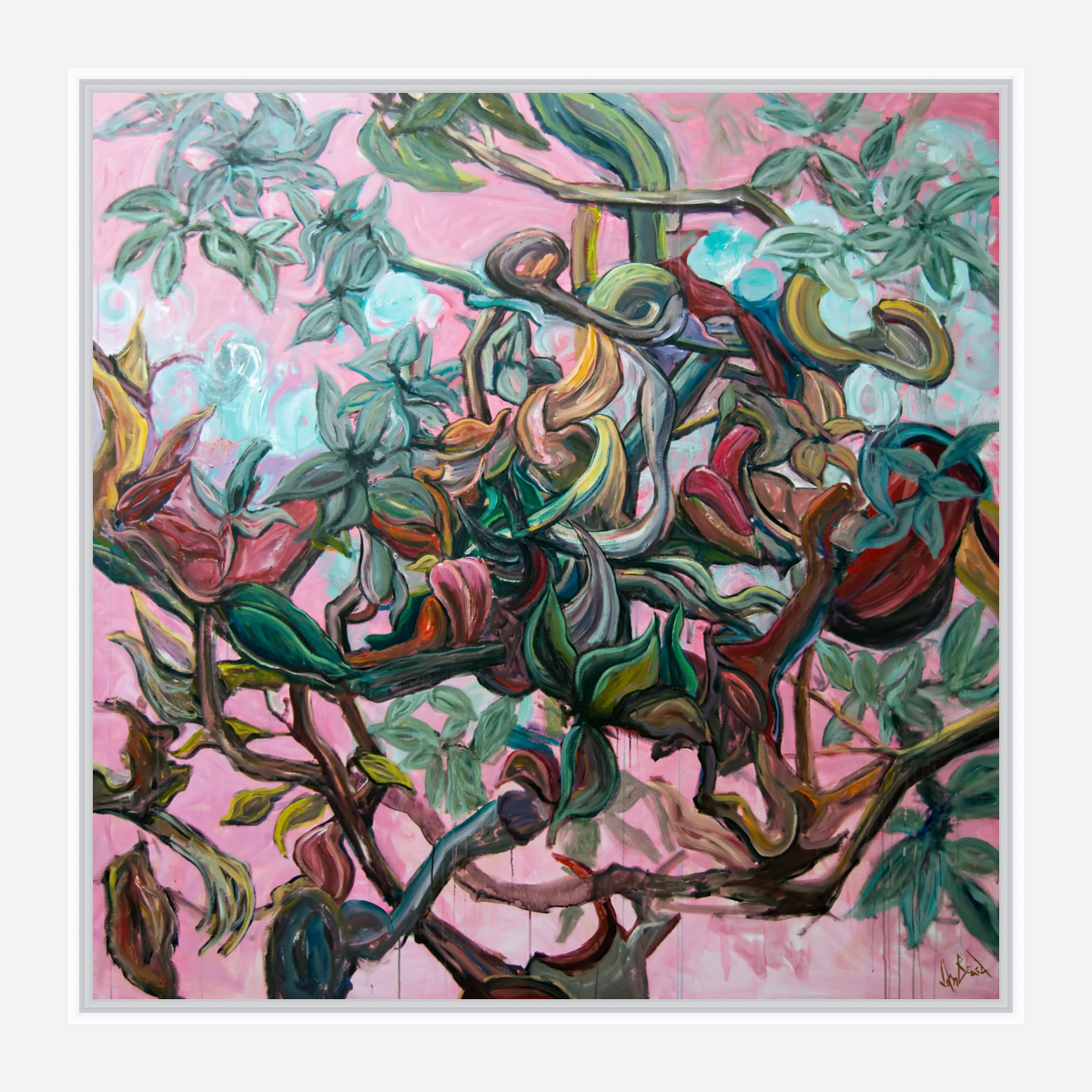 Aviary II Artist Enhanced Canvas Print by John Beard Collection - product image 6 for Resin Society