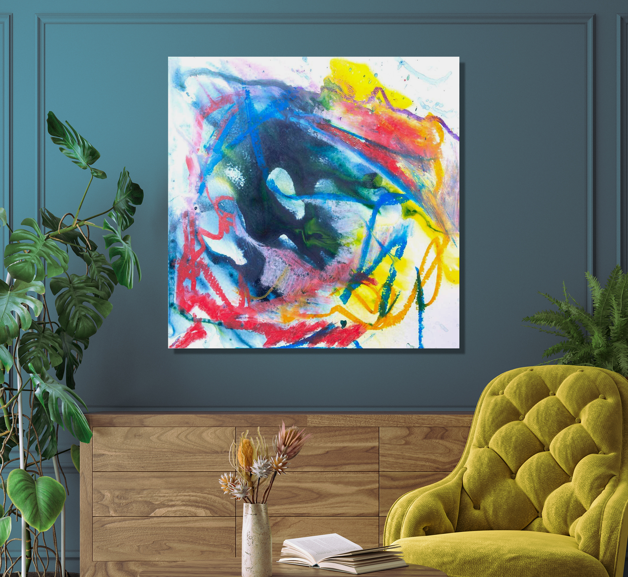 Azurite Artist Enhanced Canvas Print by John Beard Collection - product image 3 for Resin Society