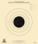 B-2 official NRA slow fire shooting target showing precision rings