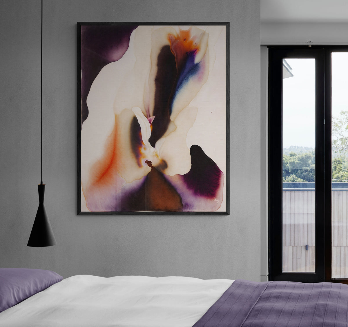 Canvas Print: "Velvet Bloom II" by Tailored Canvases - product image 2 for Resin Society