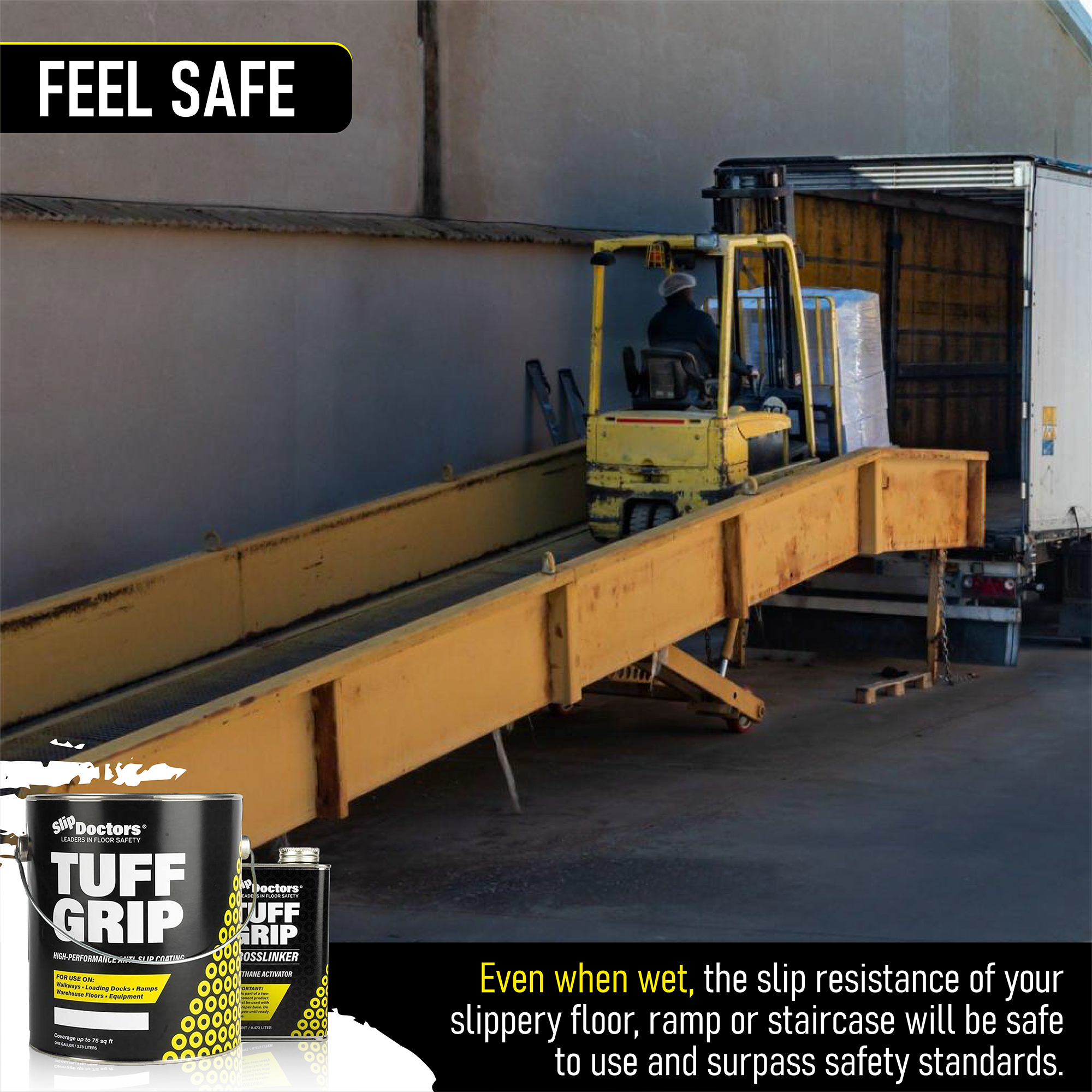 Tuff Grip or Tuff Grip Extreme - Aggressive Traction Non-Skid Floor Paint detail image - Resin Society