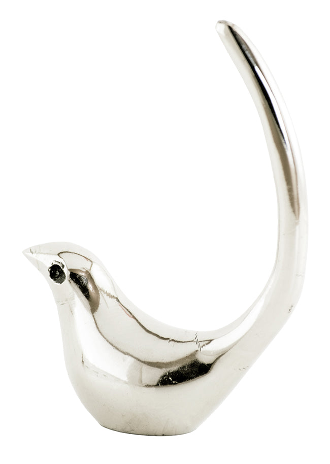 Silver Bird Ring Holder Jewelry Organizer by Vibhsa
