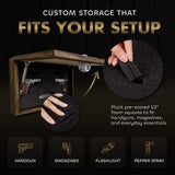 Hidden Gun Storage Cabinet Deer Buck Whitetail Wood Firearm Safe by Bellewood Designs - product image 5 for Resin Society