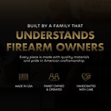 Hidden Gun Storage Cabinet Deer Buck Whitetail Wood Firearm Safe by Bellewood Designs - product image 7 for Resin Society