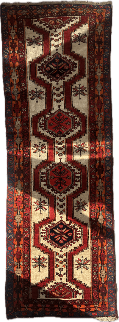 Persian Meshgi Wool Runner 3’6” x 9’10” by Rugistan - main product image for Resin Society