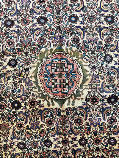 Hand-Knotted Persian Bidjar Herati Wool Runner – 4'11" x 13'2" – by Rugistan - product image 4 for Resin Society