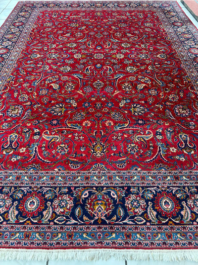 Incredible Persian Kashan All Over Wool Rug 10’2” x 14’ by Rugistan - product image 4 for Resin Society