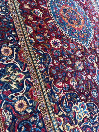 Antique Persian Kashan Debir Rug – 4’3” x 6’4” – Circa 1920s – by Rugistan - product image 8 for Resin Society