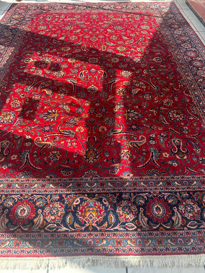 Incredible Persian Kashan All Over Wool Rug 10’2” x 14’ by Rugistan - product image 2 for Resin Society