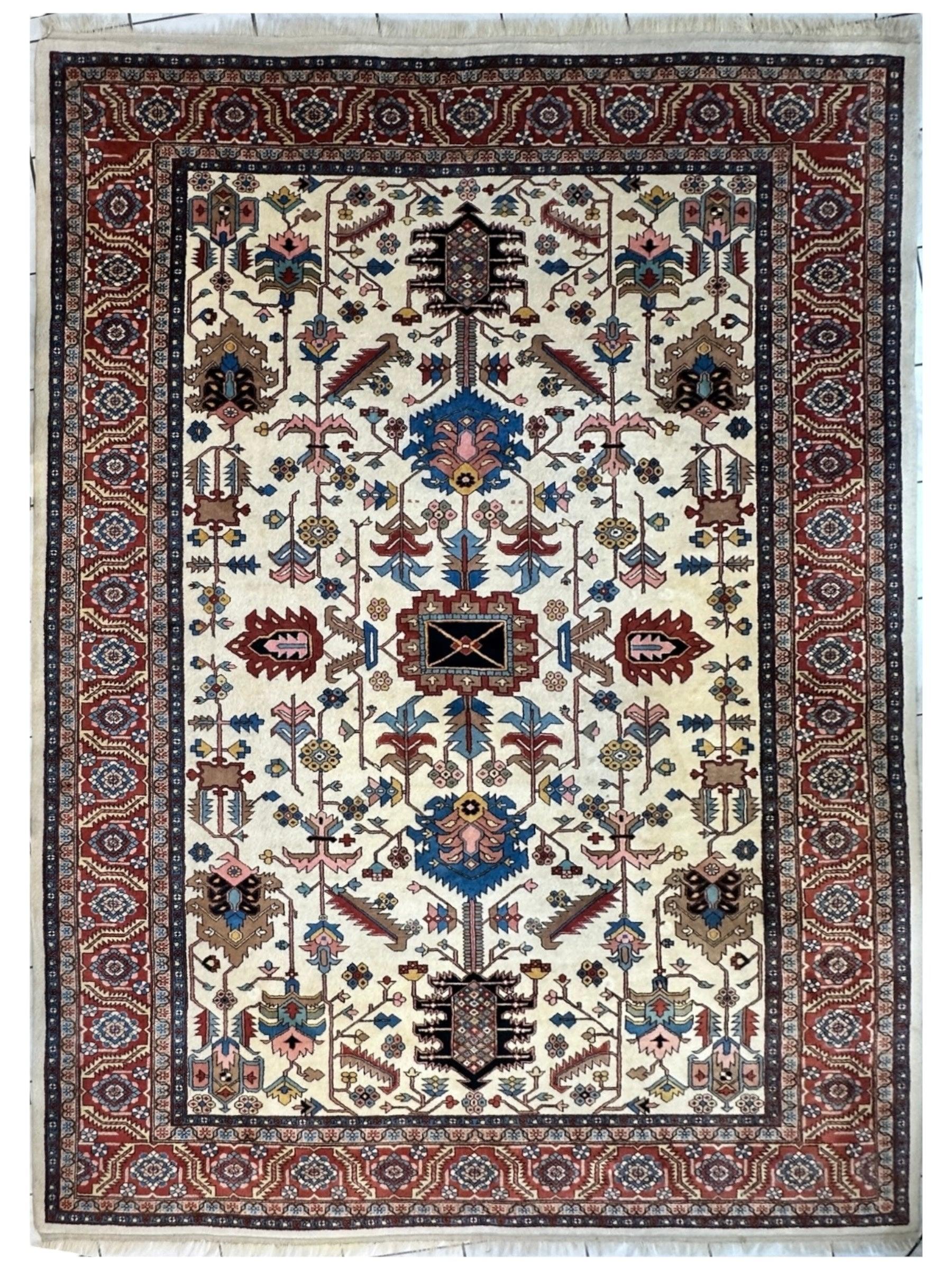 Hand-Knotted Vintage Afghani Serapi Wool Rug – 10'10" x 15'10" – by Rugistan - main product image for Resin Society