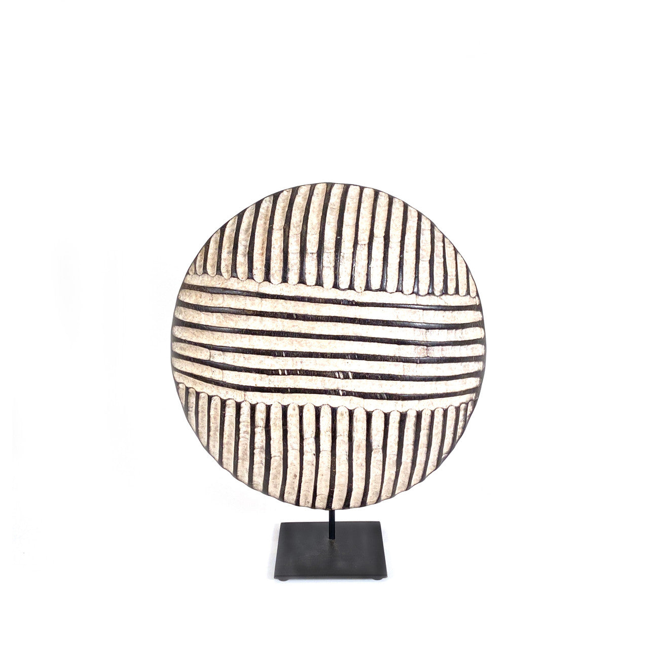 Bamileke Shield 12" Geometric Pattern by Mbare Ltd - product image 4 for Resin Society
