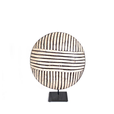 Bamileke Shield 12" Geometric Pattern by Mbare Ltd - product image 4 for Resin Society