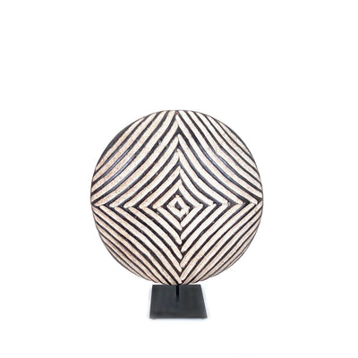 Bamileke Shield 12" Geometric Pattern by Mbare Ltd - product image 5 for Resin Society
