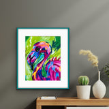 Pink Flamingo - Art Prints detail image - Resin Society