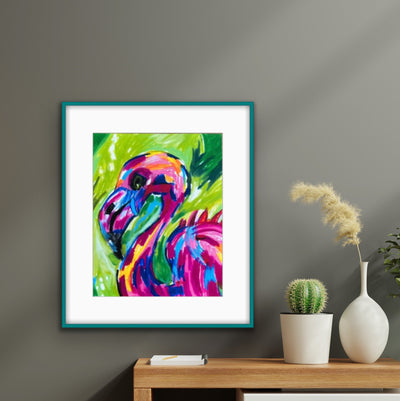 Pink Flamingo - Art Prints detail image - Resin Society