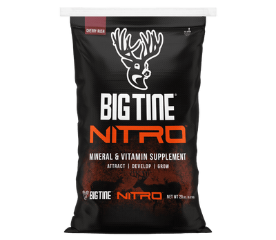 BIG TINE NITRO Granular Mineral & Vitamin Supplement 20 lb bag with Cherry Rush scent