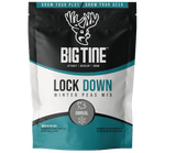 BIG TINE LOCK DOWN winter pea seed bag and related planting diagrams