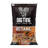 BIG TINE OCTANE 25 lb bag featuring feed ingredients and branding