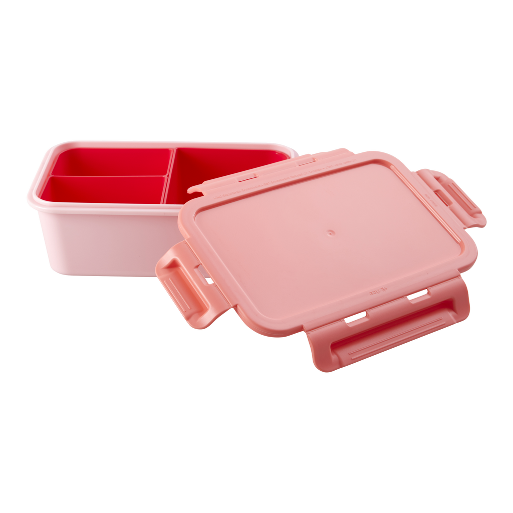 Large Square Lunchbox with 3 Inserts - Pink Print by Rice By Rice - main product image for Resin Society