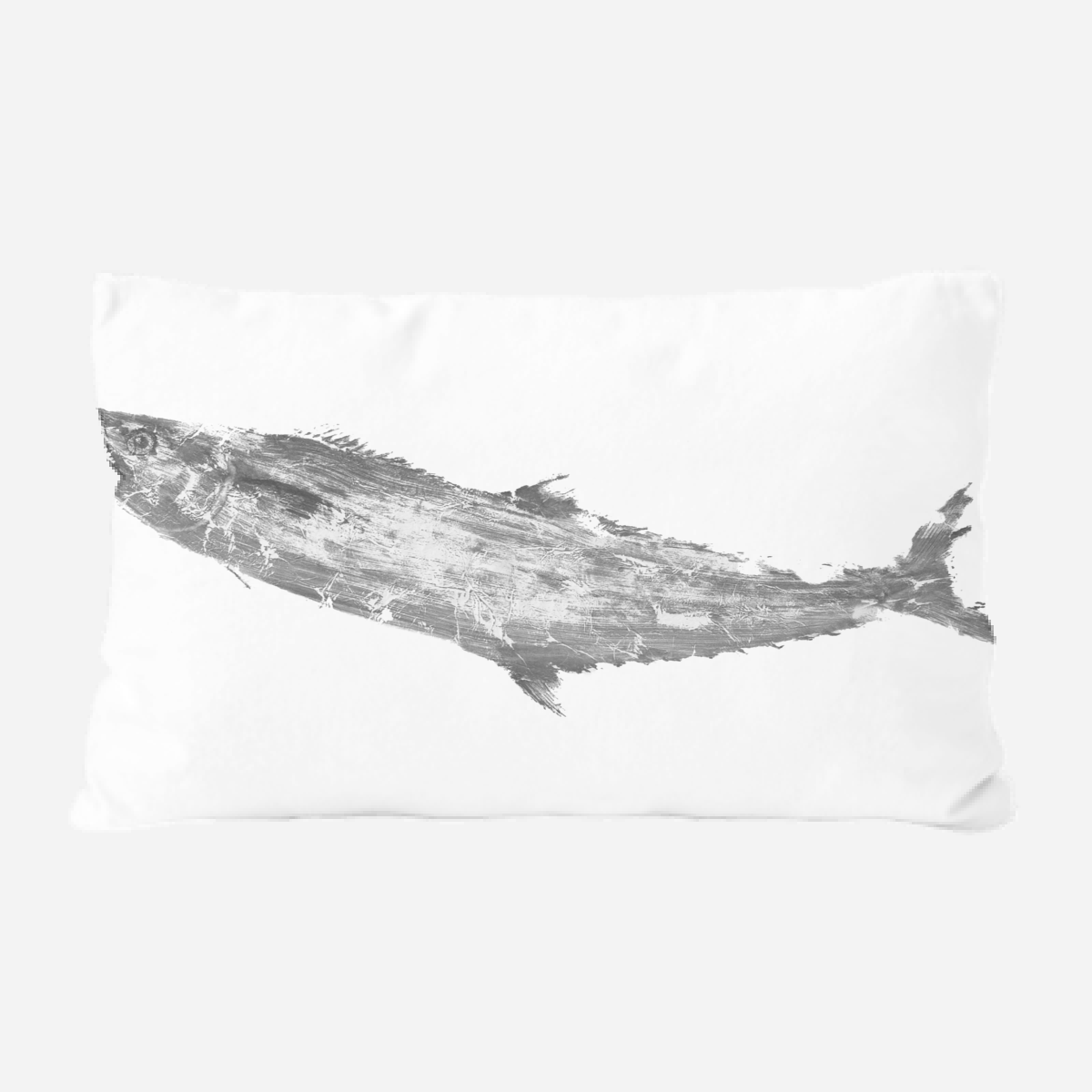 Black and White Mackerel Pillow by John Beard Collection - main product image for Resin Society
