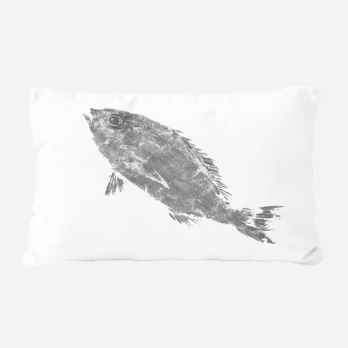 Black and White Snapper Pillow by John Beard Collection - main product image for Resin Society
