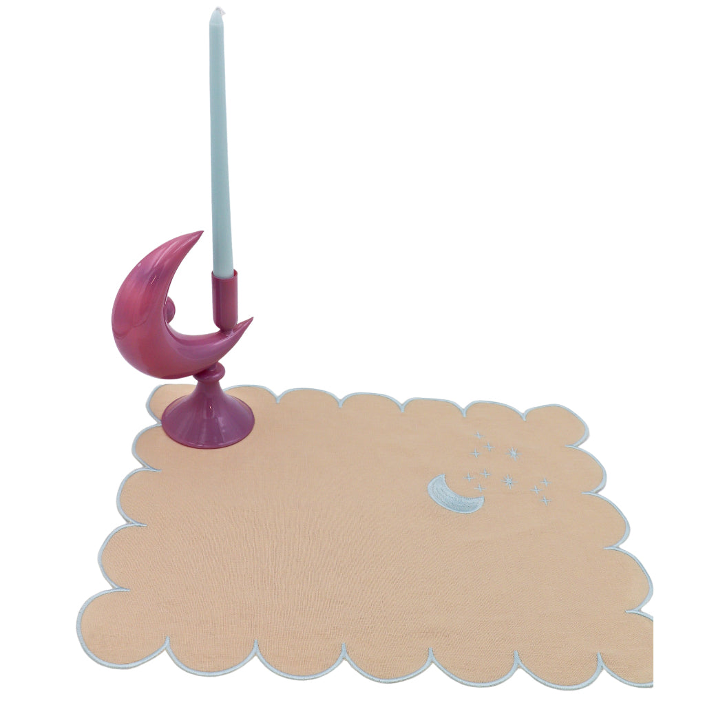 24 Extra Tall Baby Blue Cloud Taper Candles - 6 Packs of 4