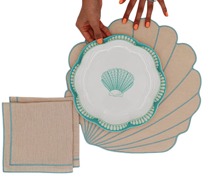 Balearic Blu Dinner Plate - Case of 12 Plates (+3 Bonus Plates)