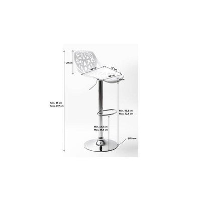 Bar Stool Ornament White