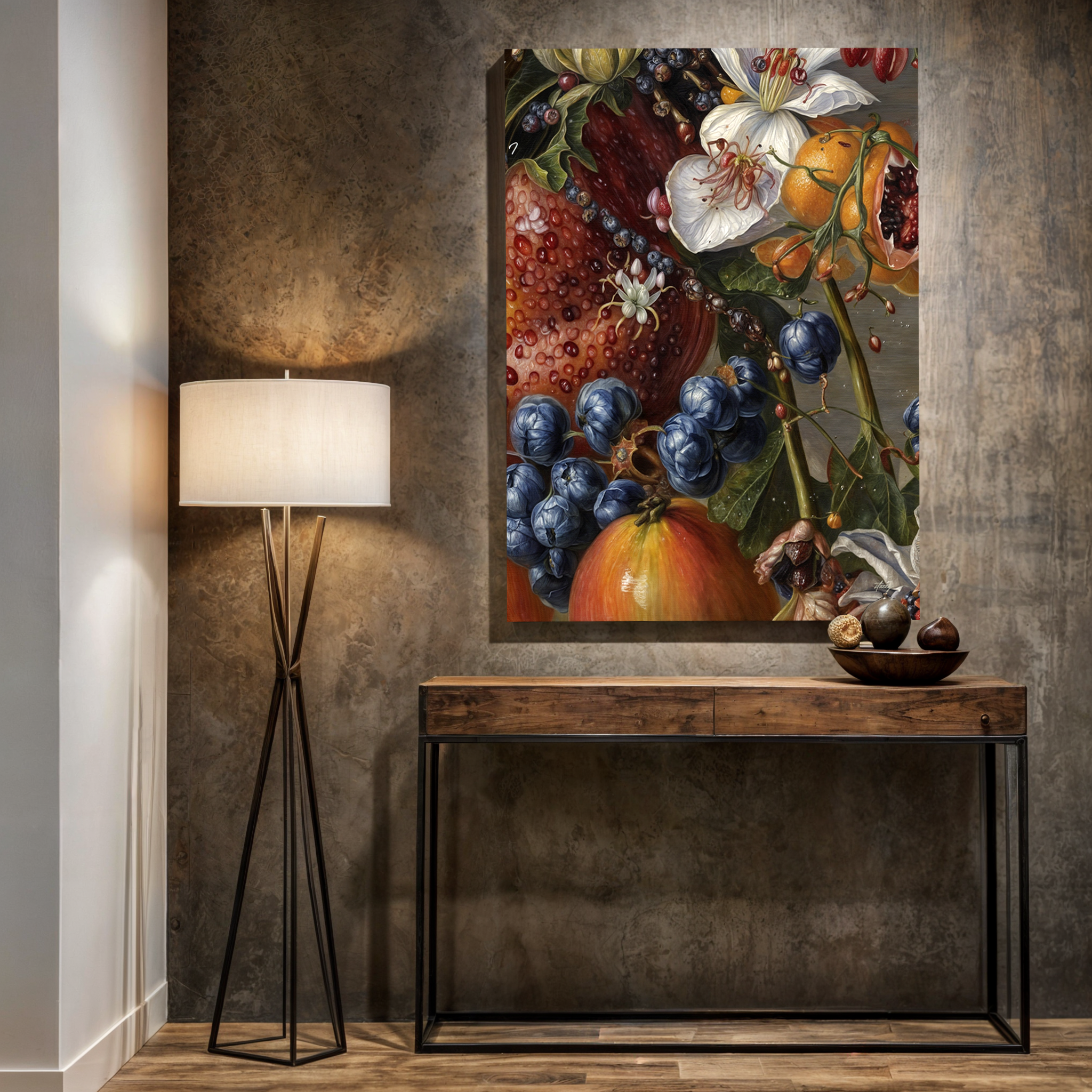 Canvas Print: "Baroque Bounty" by Tailored Canvases - product image 4 for Resin Society