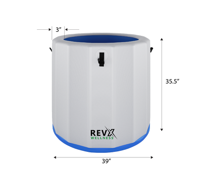 RevX Inflatable Barrel with Inflatable Steps