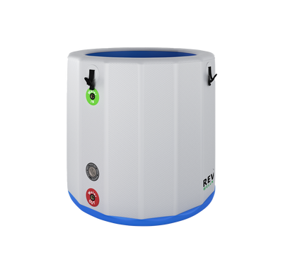 RevX Inflatable Barrel with Inflatable Steps