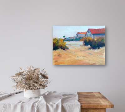 Beach Access Artist Enhanced Canvas Print by John Beard Collection - product image 2 for Resin Society