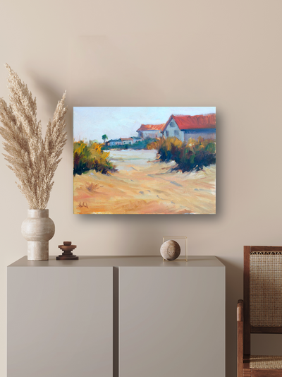 Beach Access Artist Enhanced Canvas Print by John Beard Collection - product image 4 for Resin Society