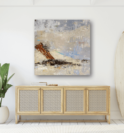 Beach Chair Artist Enhanced Canvas Print by John Beard Collection - product image 3 for Resin Society