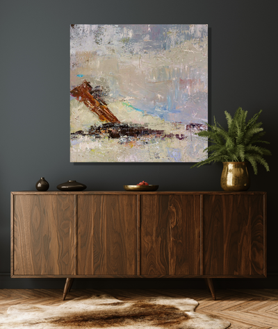 Beach Chair Artist Enhanced Canvas Print by John Beard Collection - product image 2 for Resin Society